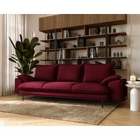 Sierra 3 Bordeaux B: 267 Cm - Bordeaux/Schwarz, Design, Textil (267/92/97cm) - Livetastic