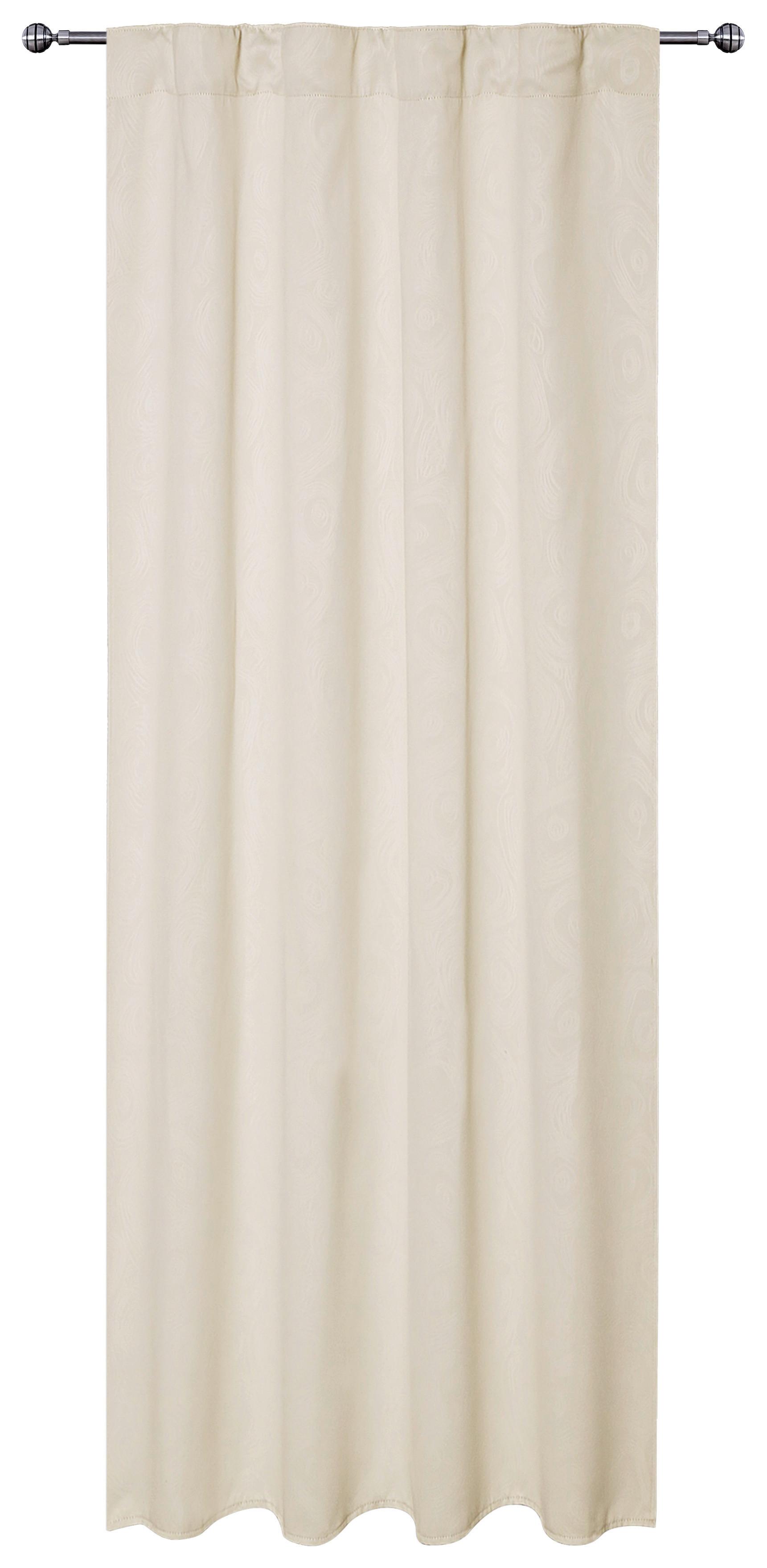 Verdunklungsvorhang Ramona mit Kombiband 135x245 cm Beige
