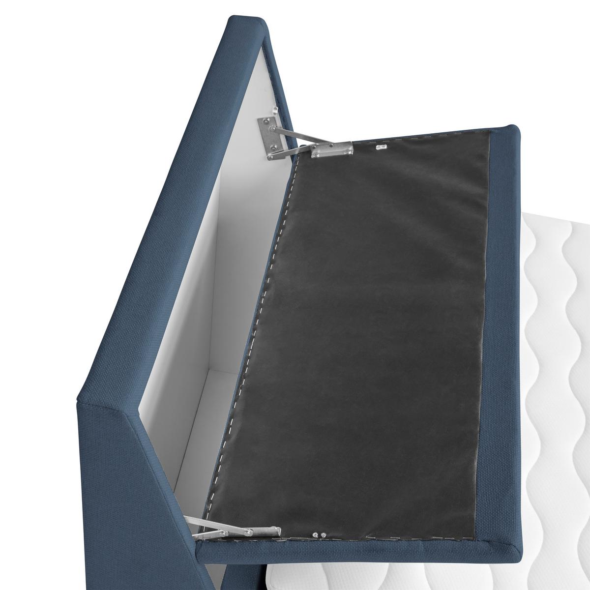Boxspringbett Mit Bettkasten Nida 100x200 Cm Blaugrau - Blaugrau, MODERN, Holz/Textil (100/200cm) - MID.YOU