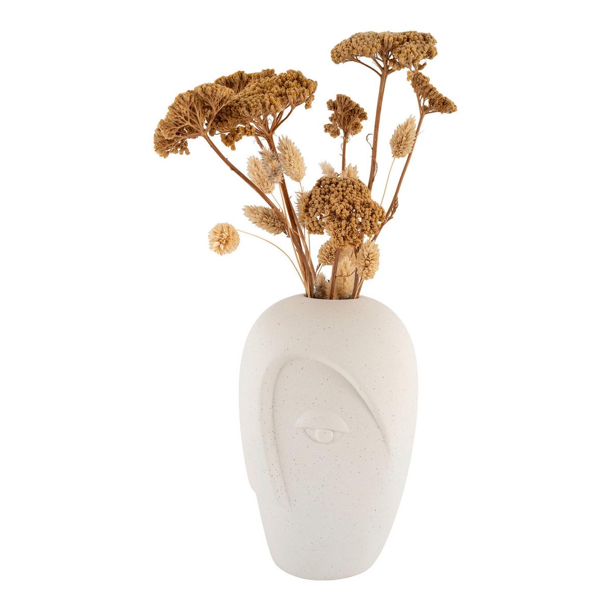 Vase Sandfarben B: 12,5 cm - Sandfarben, Basics, Keramik (12,5/19,5/13cm)