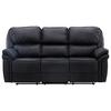 3-Sitzer-Sofa Saranda - Schwarz, Design, Kunststoff/Textil (228/103/99cm) - Livetastic