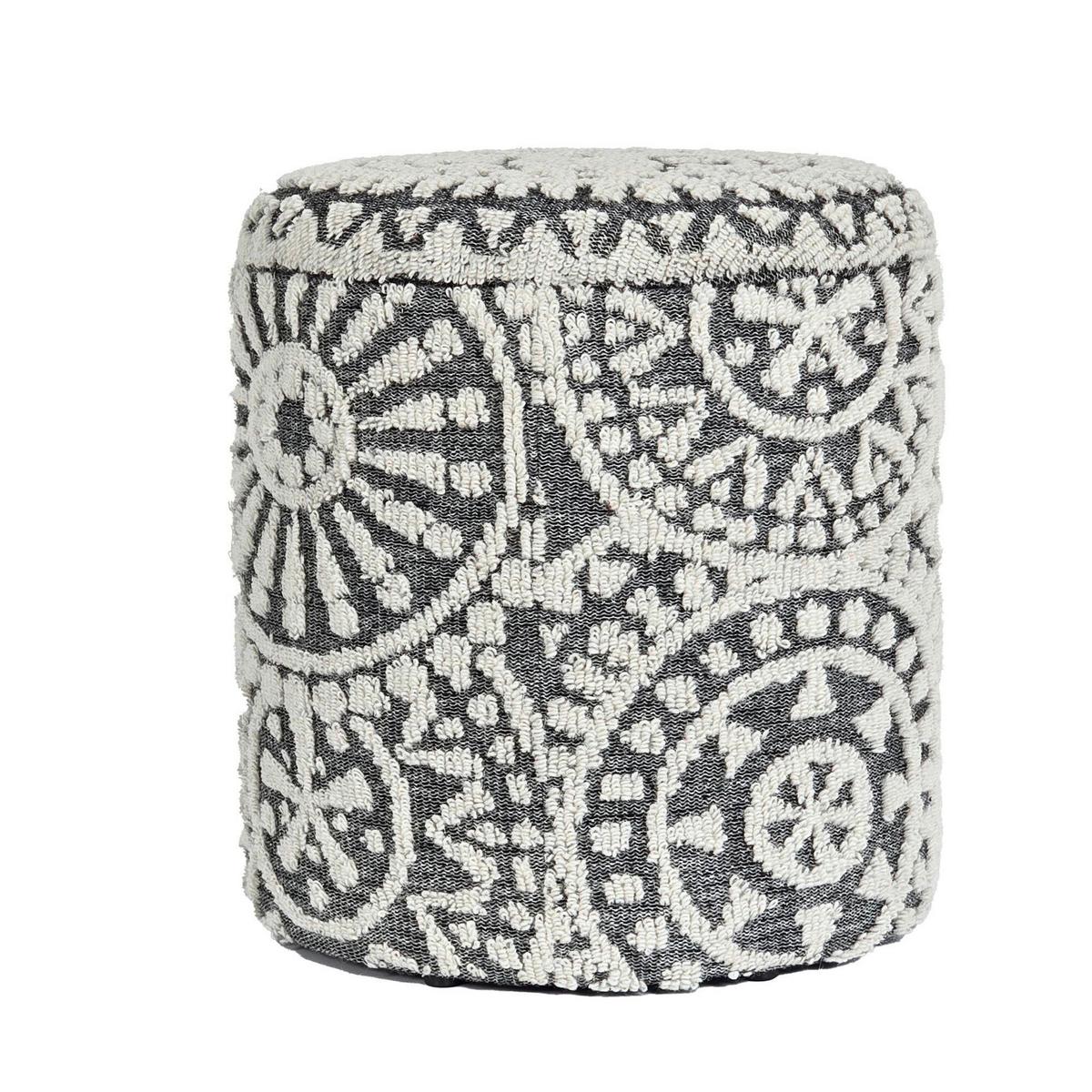 Hocker Grau B: 40cm - Grau, Design, Textil (40/45/40cm) - MID.YOU