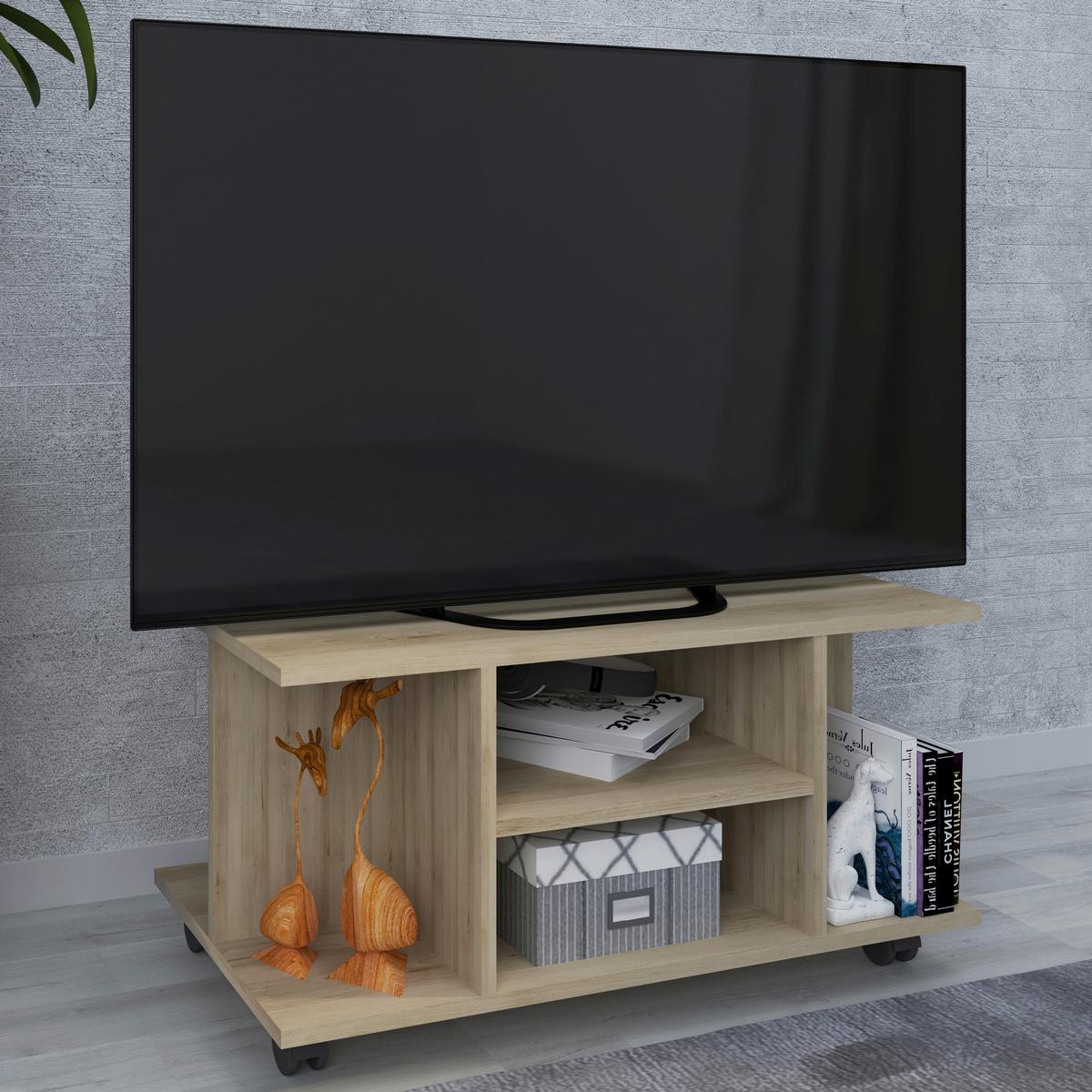 Lowboard Findalo Buchefarben B: 80 cm - Buchefarben, MODERN, Holzwerkstoff/Kunststoff (80/40/40cm) - MID.YOU