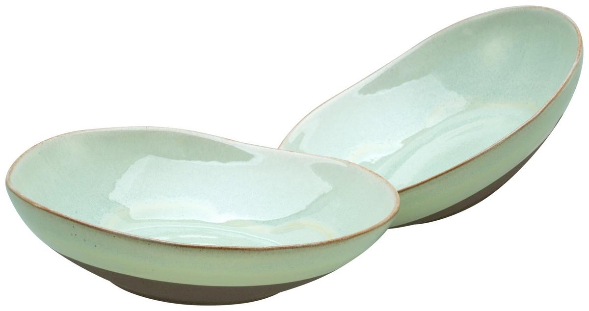 Schüsselset 19677 Bas. Bio Salbei, Pasta - Salbeigrün, Trend, Keramik (22,5cm) - Creatable