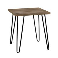 BEISTELLTISCH Owen Walnuss Dekor B: 49 cm - Walnussfarben/Schwarz, Design, Papier/Holzwerkstoff (49/49/55cm) - MID.YOU