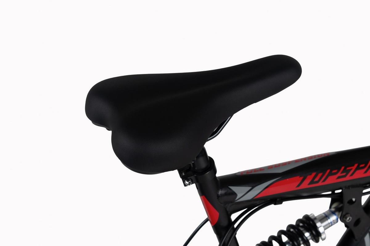 Mountainbike 26'' WYLD Topspin schwarz/Rot - Schwarz, MODERN, Metall (25/140/60cm)
