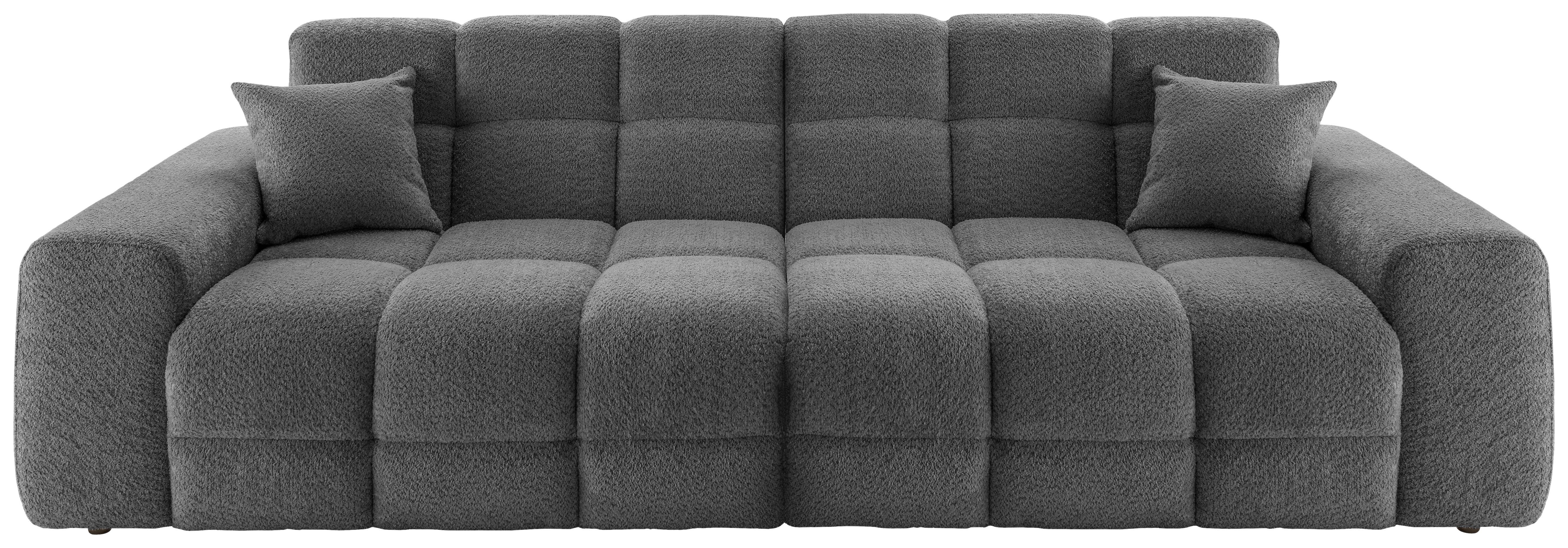 Viersitzer-Sofa Bosco, Anthrazit B: 300 cm - Anthrazit/Schwarz, MODERN, Textil (300/87/120cm) - Livetastic