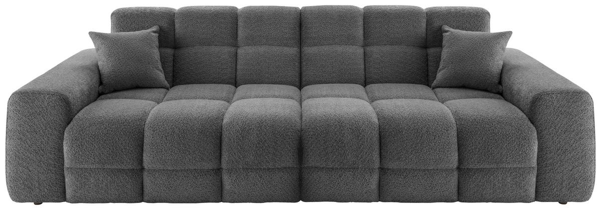 Viersitzer-Sofa Bosco, Anthrazit B: 300 cm - Anthrazit/Schwarz, MODERN, Textil (300/87/120cm) - Livetastic