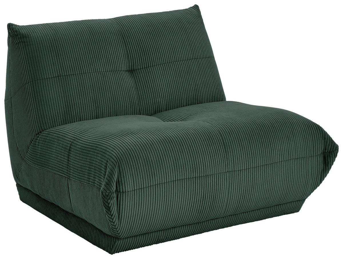 Modul Sofa Giselle 2er-sofa B: 105 Cm Cord Dunkelgrün - Dunkelgrün, Trend, Textil (105/80/112cm) - Livetastic