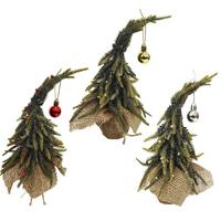 Karácsonyfa Luca - fekete/zöld, Konventionell, műanyag/textil (10/8/22cm) - Luca Bessoni