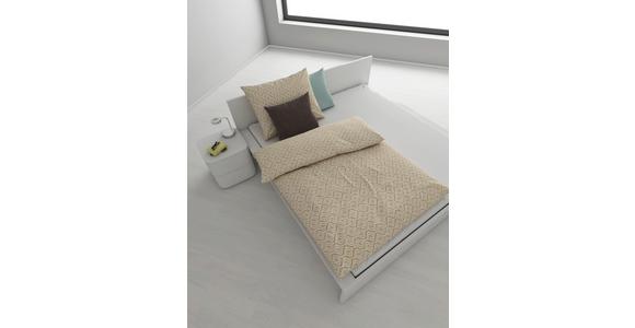 Baumwolle-Bettwäsche 140x200 cm Chrisi Beige - Beige, MODERN, Textil - Luca Bessoni