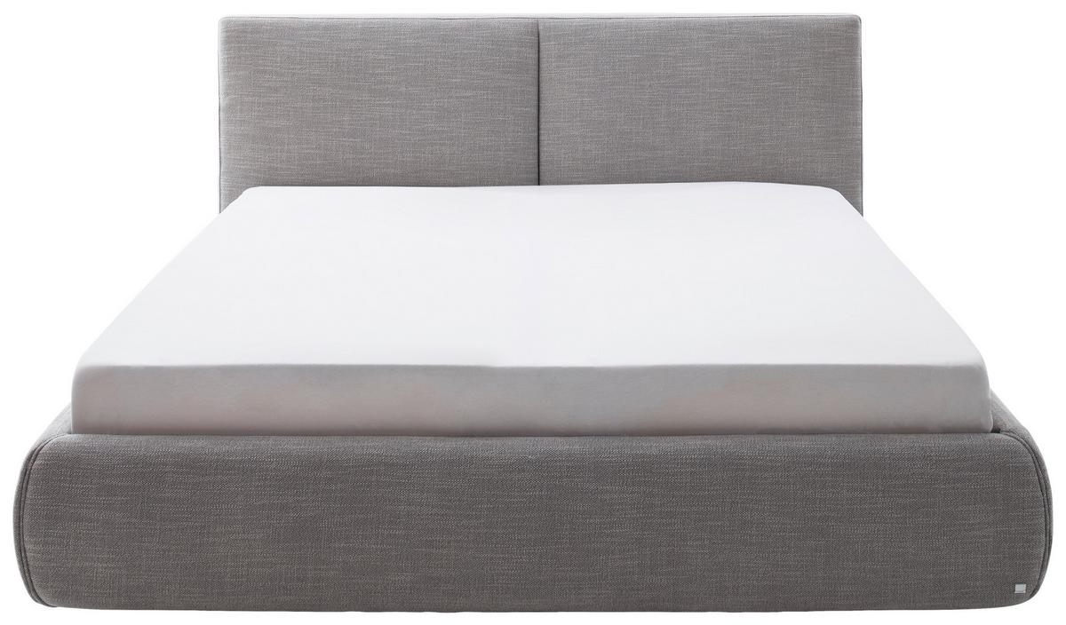 Polsterbett Atesio 180x200cm Hellgrau - Hellgrau, MODERN, Textil (180/200cm) - Livetastic