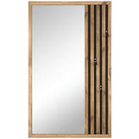 Wandgarderobe Savannah IIi Weiß B: - Eichefarben, Trend, Glas/Holzwerkstoff (60/100/1,63cm)