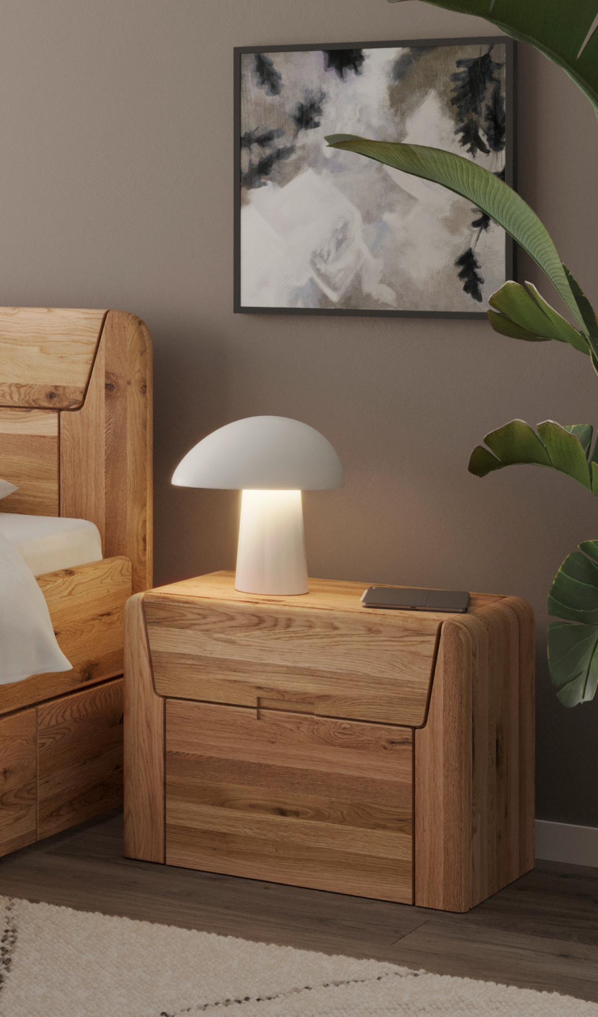 Nachtkästchen Zeno Naturfarben /Wildeiche B: 50 cm - Wildeiche/Naturfarben, MODERN, Holz (50/40/42cm) - MID.YOU