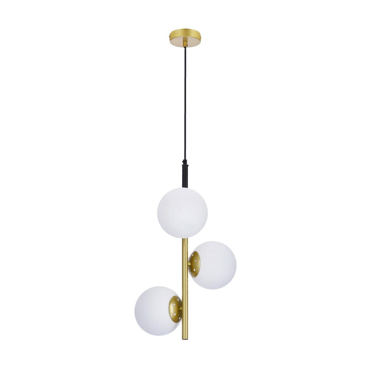 Hängeleuchte 33-01276 Duo - Goldfarben/Schwarz, Basics, Metall (32.5/32.5/115cm)