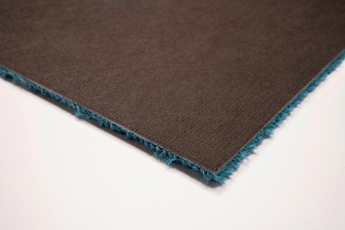 Teppichfliese Türkis Carousel 50x50 cm Florhöhe 10 mm - Türkis, Basics, Textil (50/50cm)