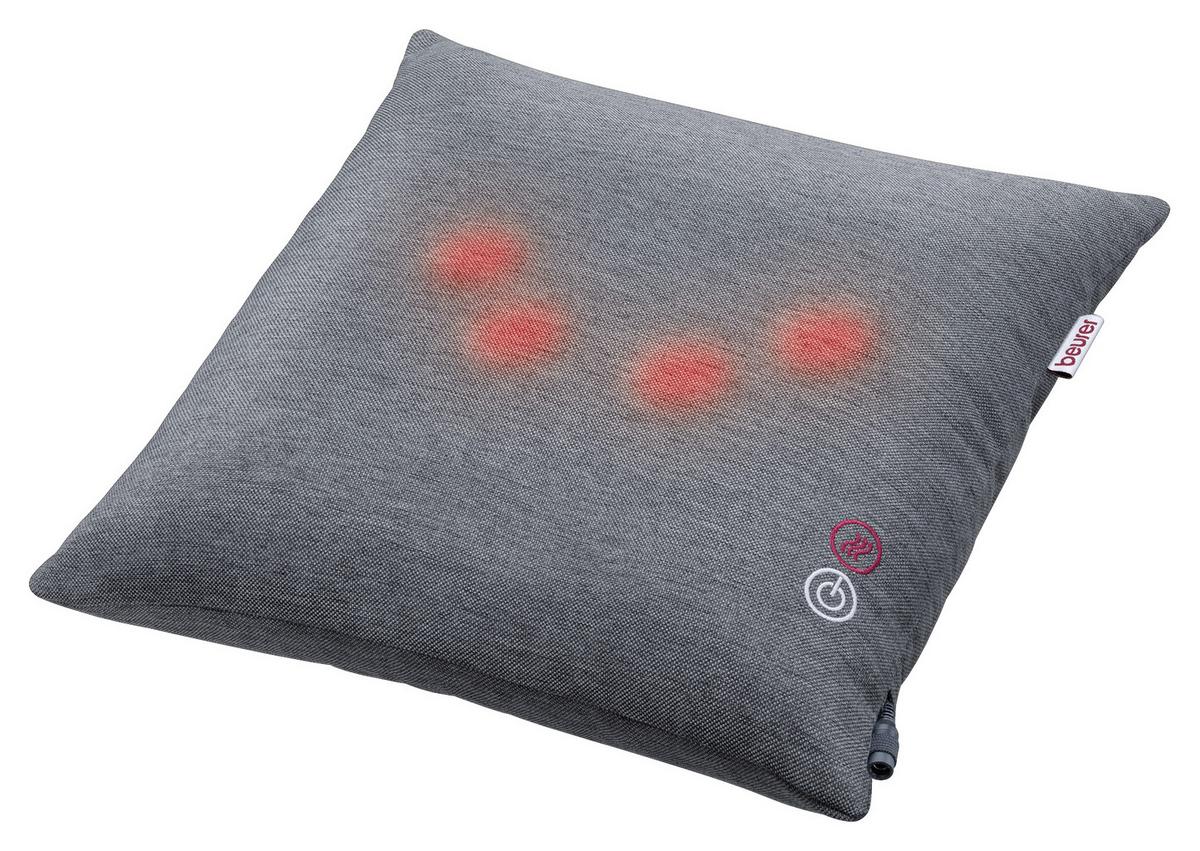Shiatsu-massagekissen Geeignet Für Rücken, Beine, Nacken - Grau, KONVENTIONELL, Textil (40/40/10cm) - Beurer
