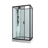 Sprchový kút EPIC 3 - čierna, Modern, kov/sklo (120/80/225cm) - Sanotechnik
