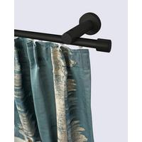 Vorhangstange Schwarz, 390 Cm - Schwarz, KONVENTIONELL, Metall (390cm)