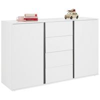ŠIROKÁ KOMODA BIANCO - bílá/šedá, Moderní, kompozitní dřevo/plast (150/95/43cm) - Mömax