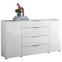 ŠIROKÁ KOMODA SIENA -EXKLUSIV- - čierna/biela, Modern, kov/kompozitné drevo (180/99/40cm) - Mömax