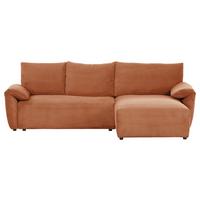 Ecksofa Cuty Rostfarben S: 266x180 cm - Rostfarben/Schwarz, KONVENTIONELL, Textil (266/180cm) - MID.YOU