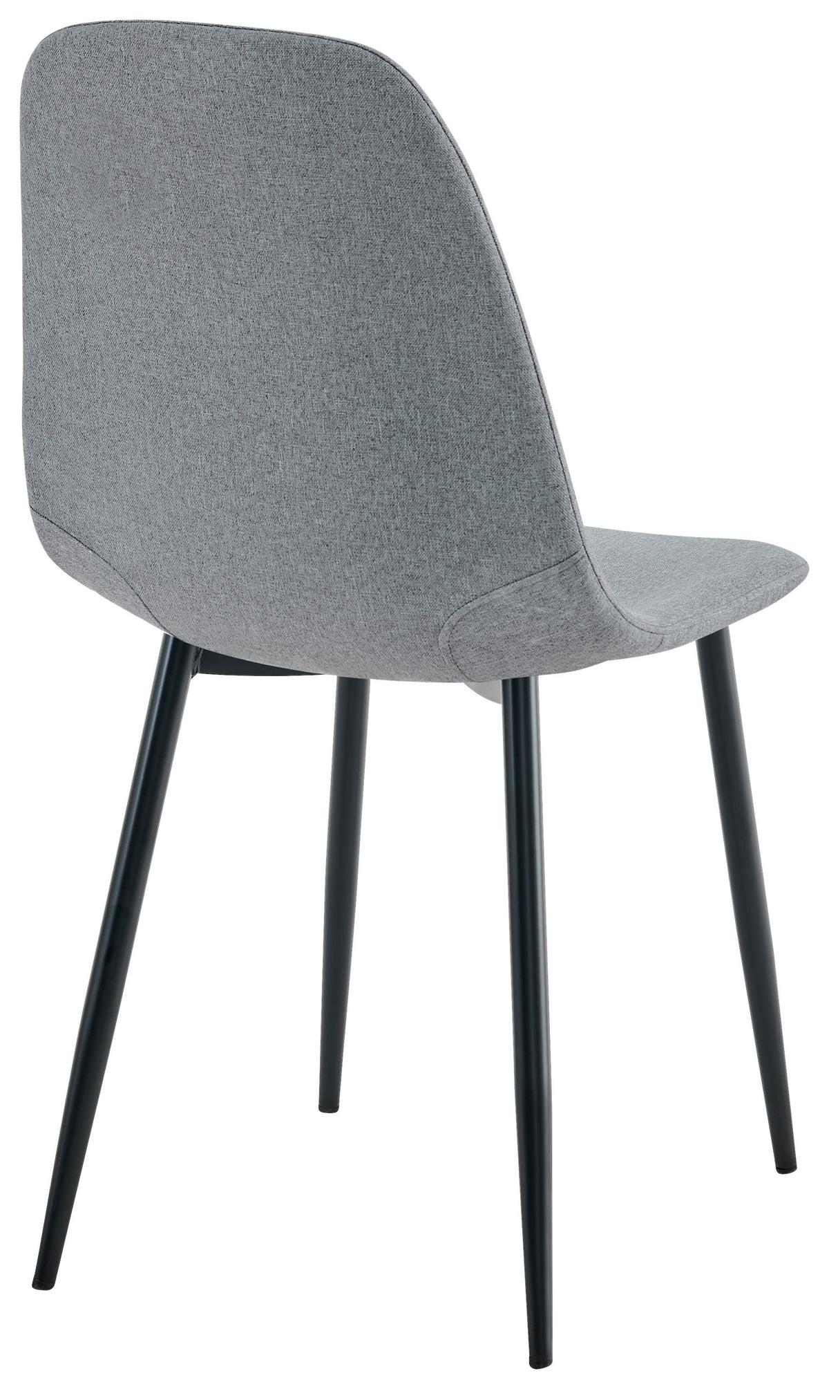ČTYŘNOHÁ ŽIDLE MARIA II - šedá/černá, Moderní, kov/textil (44/86/63,5cm) - Based