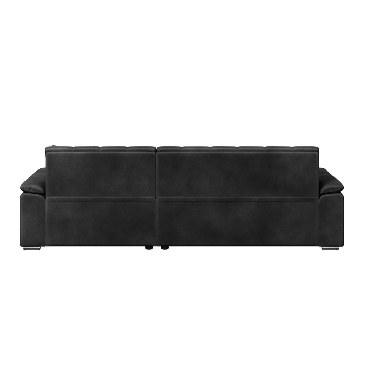 Ecksofa mit Bettkasten Bali schwarz, 257x167 cm - Schwarz, Trend, Textil (257/167cm) - Livetastic