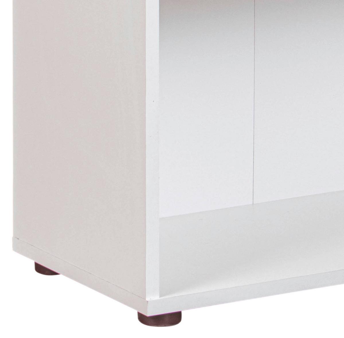 Regal Arco B 60cm, Weiß - Schwarz/Weiß, Basics, Holzwerkstoff (60/75/30cm) - MID.YOU