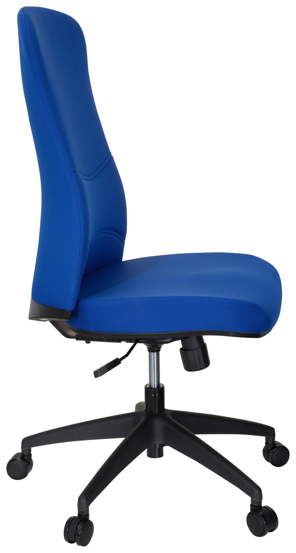 Drehstuhl Office Xt Höhenverstellba Blau Bis 120kg - Blau/Schwarz, MODERN, Kunststoff/Textil (54/116/65cm) - MID.YOU