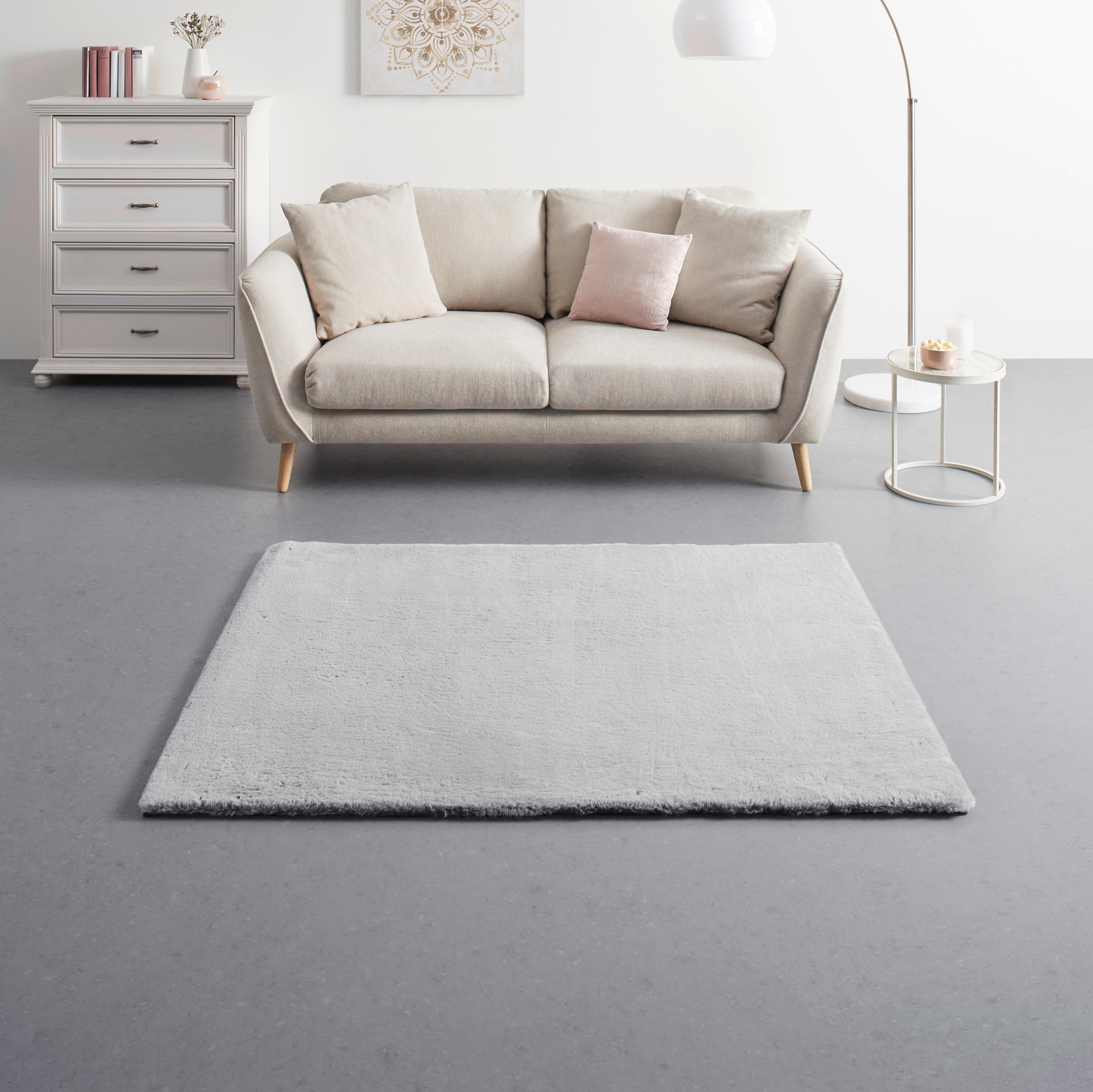 Umelá Kožušina Caroline 2, 120/160cm - strieborná, textil (120/160cm) - Modern Living