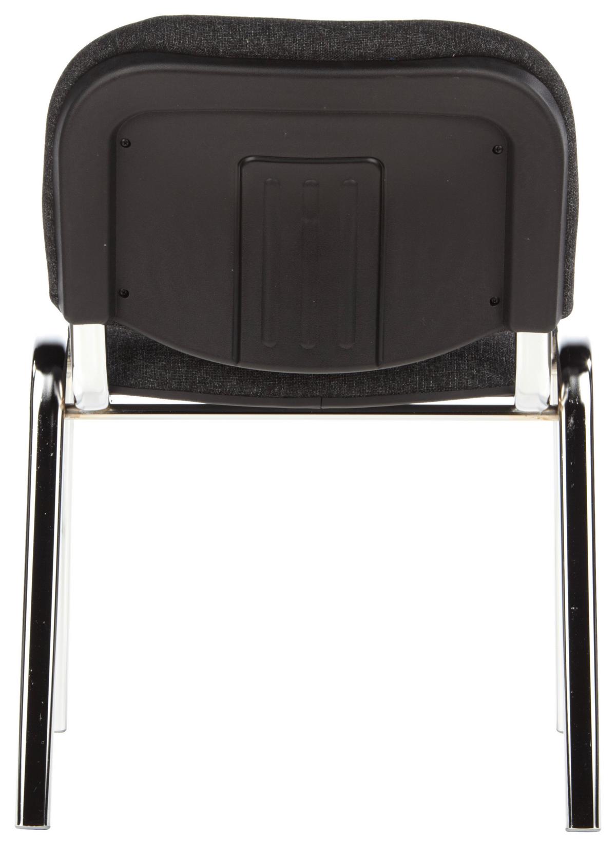 Besucherstuhl Xt 600 Stapelbar Anthrazit/Chromfarben - Chromfarben/Anthrazit, Basics, Textil/Metall (58/84/41cm) - MID.YOU