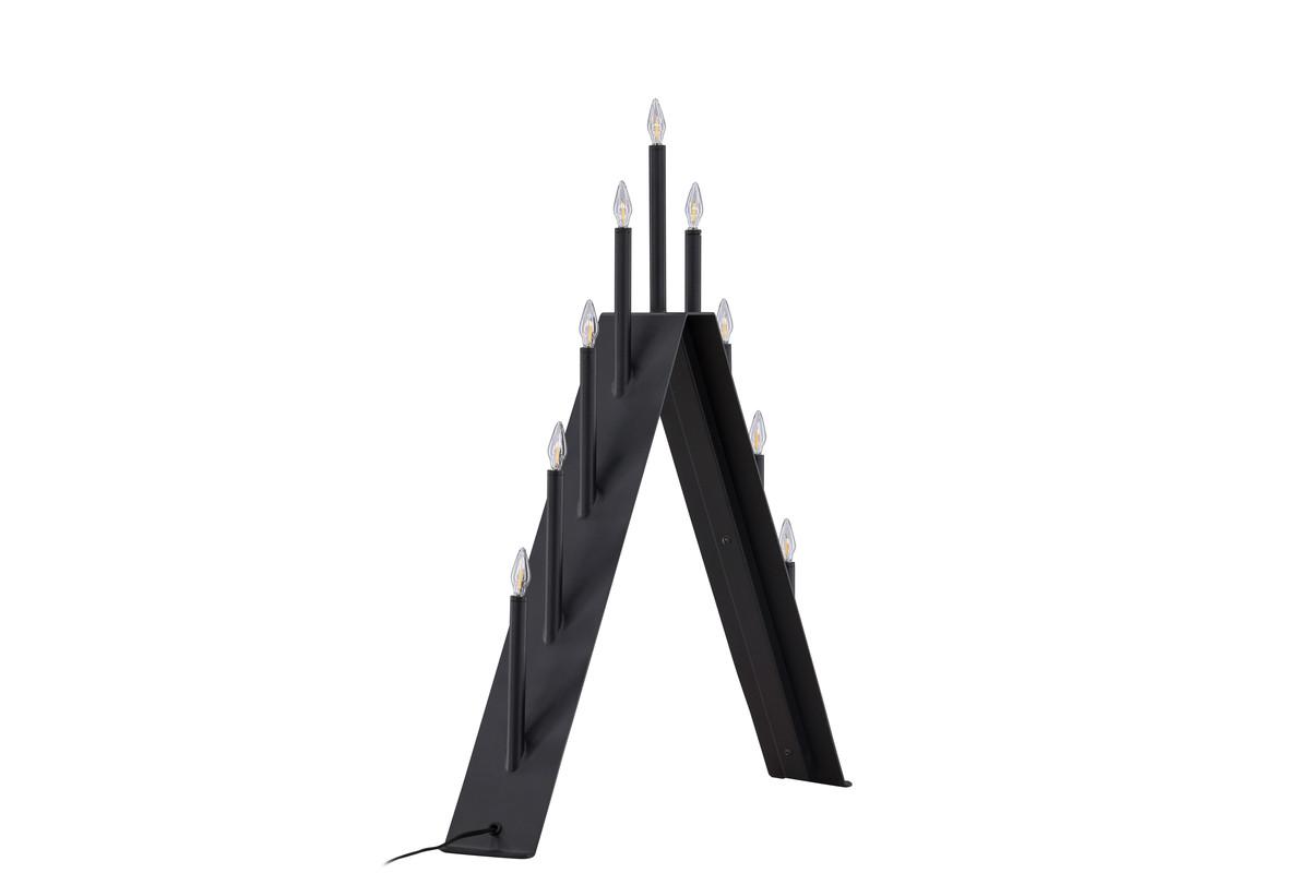 Adventskerzenhalter Åre - Schwarz, Basics, Kunststoff/Metall (64/64/7cm) - P & B