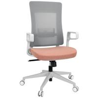 Drehstuhl Comfio Wm Grau/rosa Bis 120 Kg - Rosa/Grau, Basics, Kunststoff/Textil (58/104/59cm) - MID.YOU