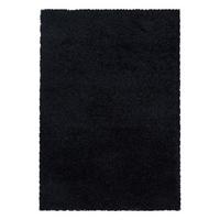 Hochflortepich Schwarz Sydney 60x110 cm - Schwarz, Basics, Textil (60/110cm)
