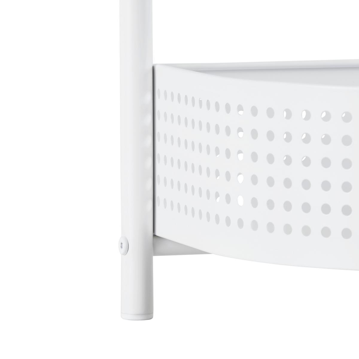 REGÁL ANCONA -EXKLUSIV/SB- - bílá, Moderní, kov (34/84.5/28cm) - Mömax