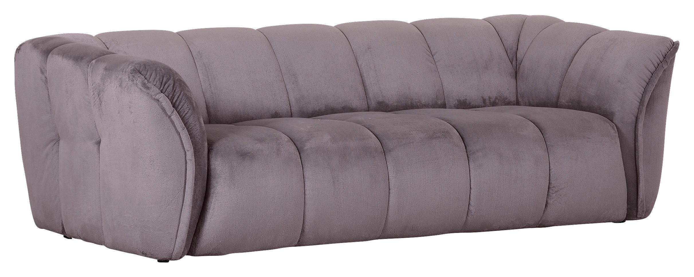 Bigsofa Sabea Grau B: 220 cm - Schwarz/Grau, KONVENTIONELL, Textil (220/67/106cm) - MID.YOU
