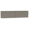 TV-Element Las Vegas Taupegrau B: 160 cm - Sandfarben/Taupe, MODERN, Holzwerkstoff (160/36/37cm) - Vertico