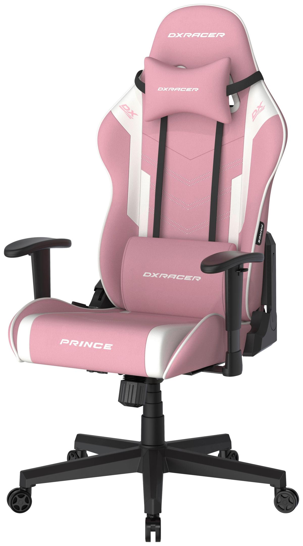 HERNÍ ŽIDLE PRINCE - bílá/pink, Moderní, textil/plast (67/126/67cm) - Dxracer
