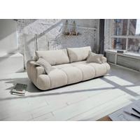 Schlafsofa Alessano Champagner, B: 254cm - Champagner/Beige, MODERN, Holzwerkstoff/Kunststoff (254/69-93/116cm) - MID.YOU
