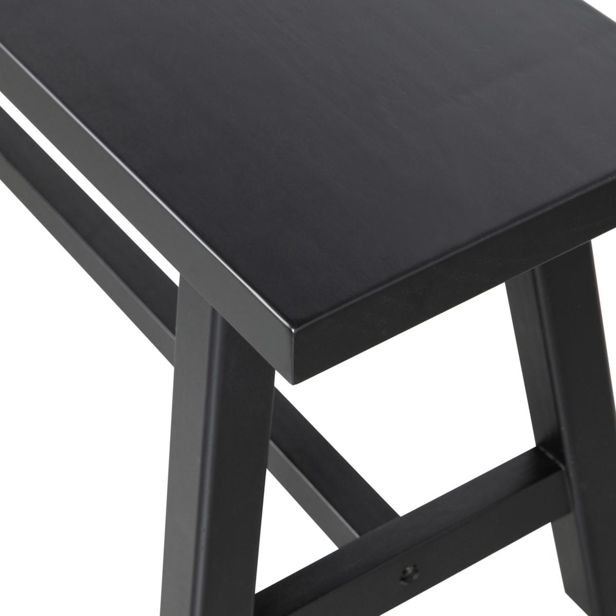 Sitzbank Imma Schwarz B: 110 cm - Schwarz, Design, Holz (110/45/35cm) - Livetastic