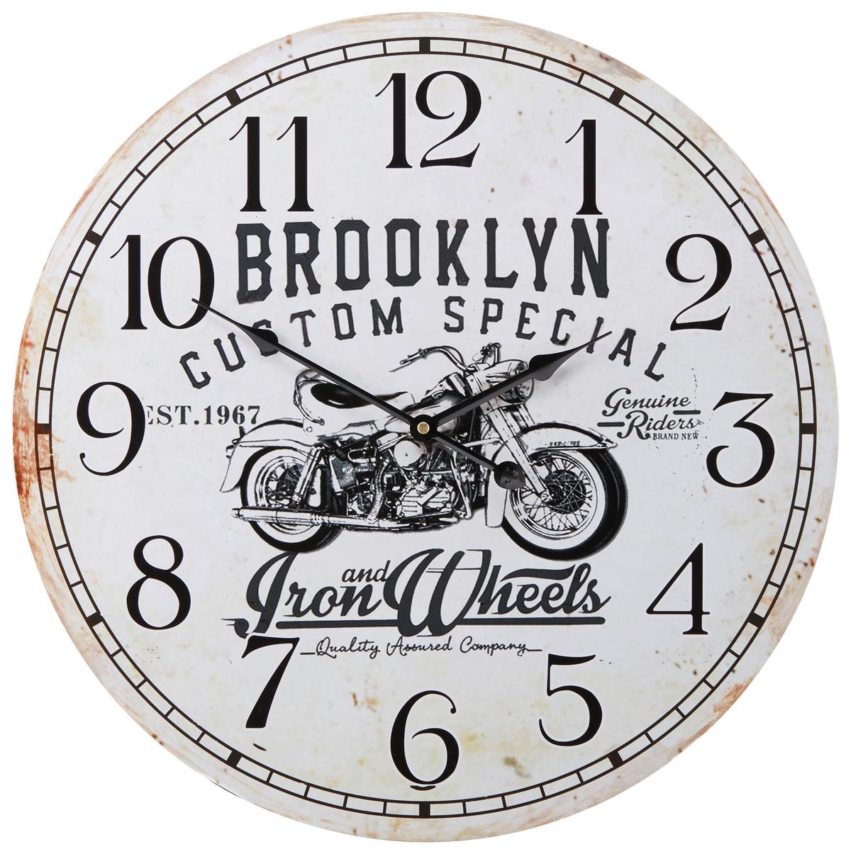 Wanduhr Alexandra Versch. Designs, D: 50 Cm - Multicolor, Basics, Papier/Holzwerkstoff (50cm) - Luca Bessoni