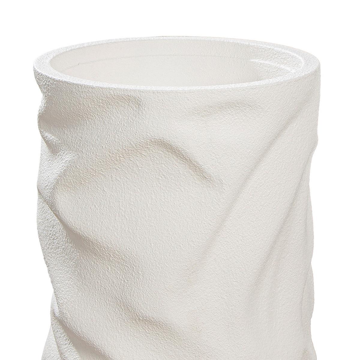 Übertopf Crush - Creme, LIFESTYLE, Kunststoff (33/70cm)