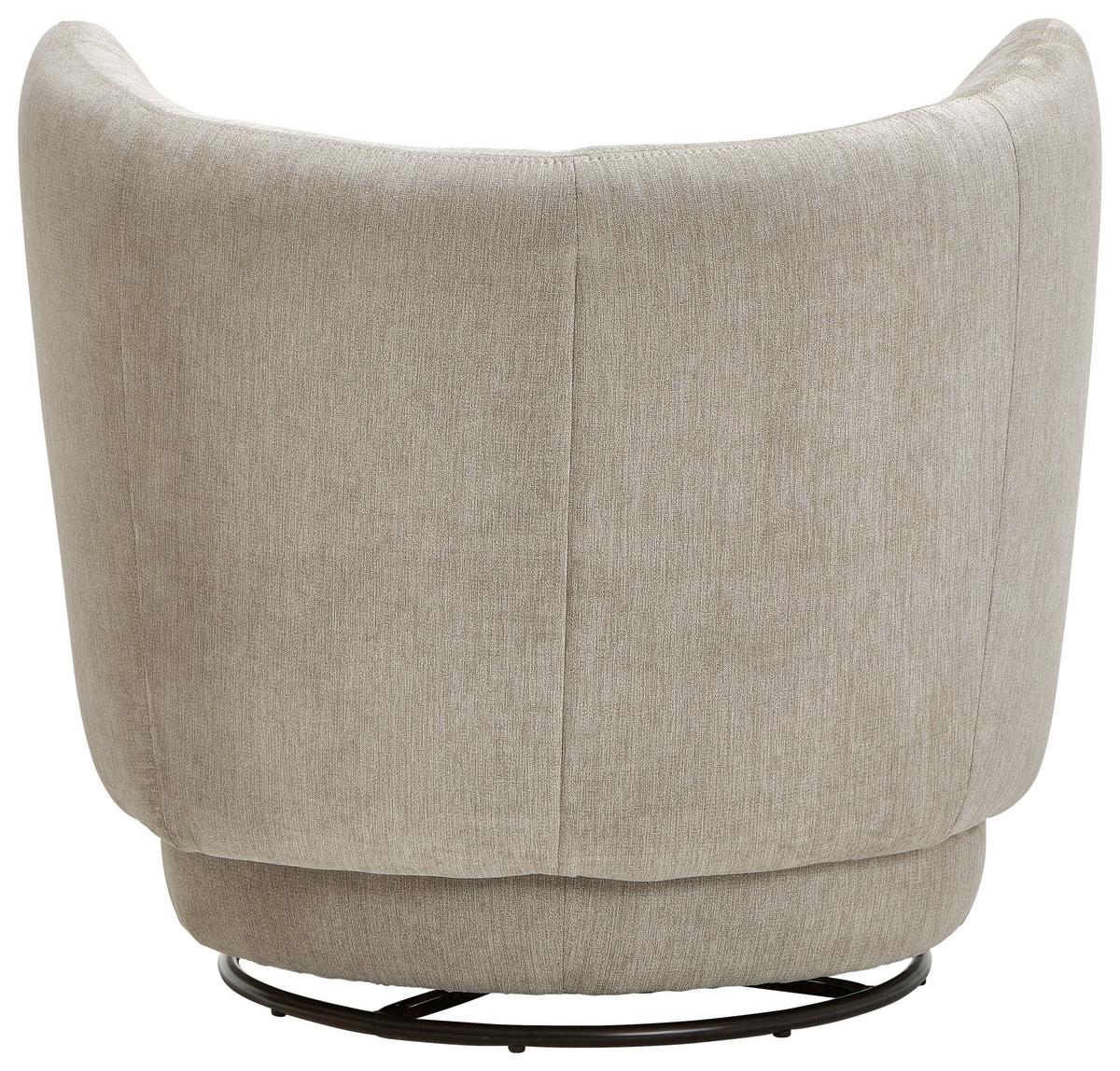 Sessel Boli Sandfarben B: 92 Cm - Sandfarben/Schwarz, Design, Textil (92/80/84cm) - Livetastic