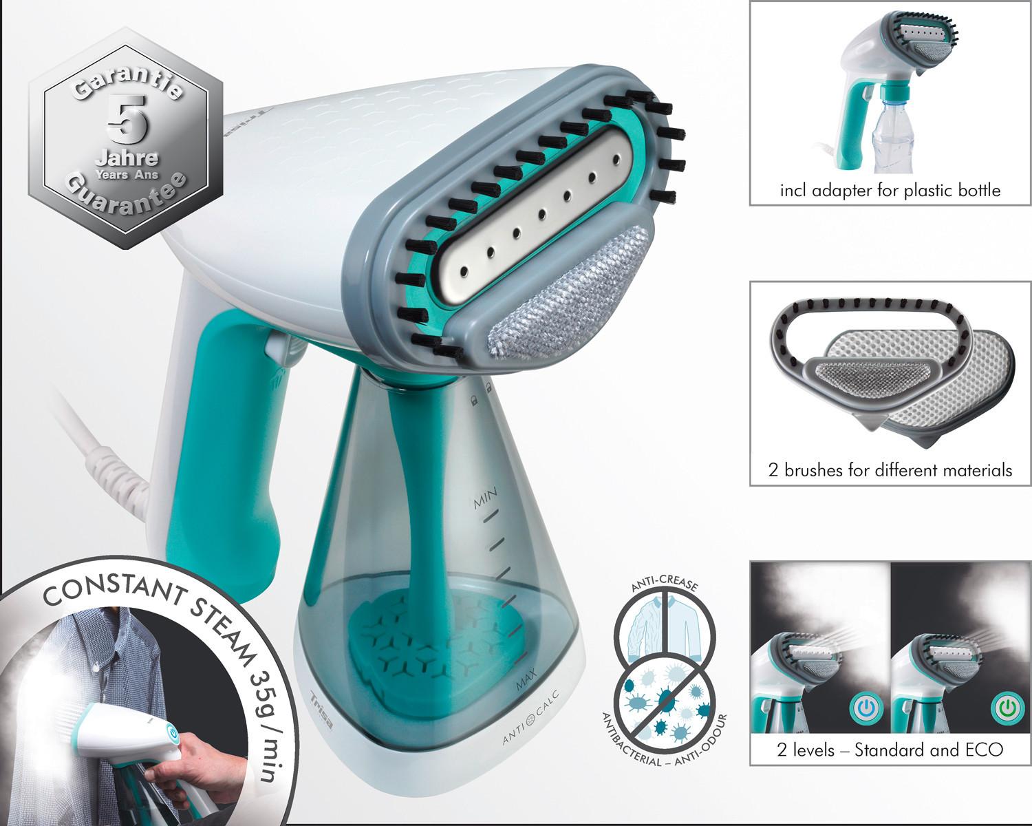 Dampfbürste Fresh Up 1500 W Weiß/Türkis - Weiß, MODERN, Kunststoff (18/12,5/22cm)