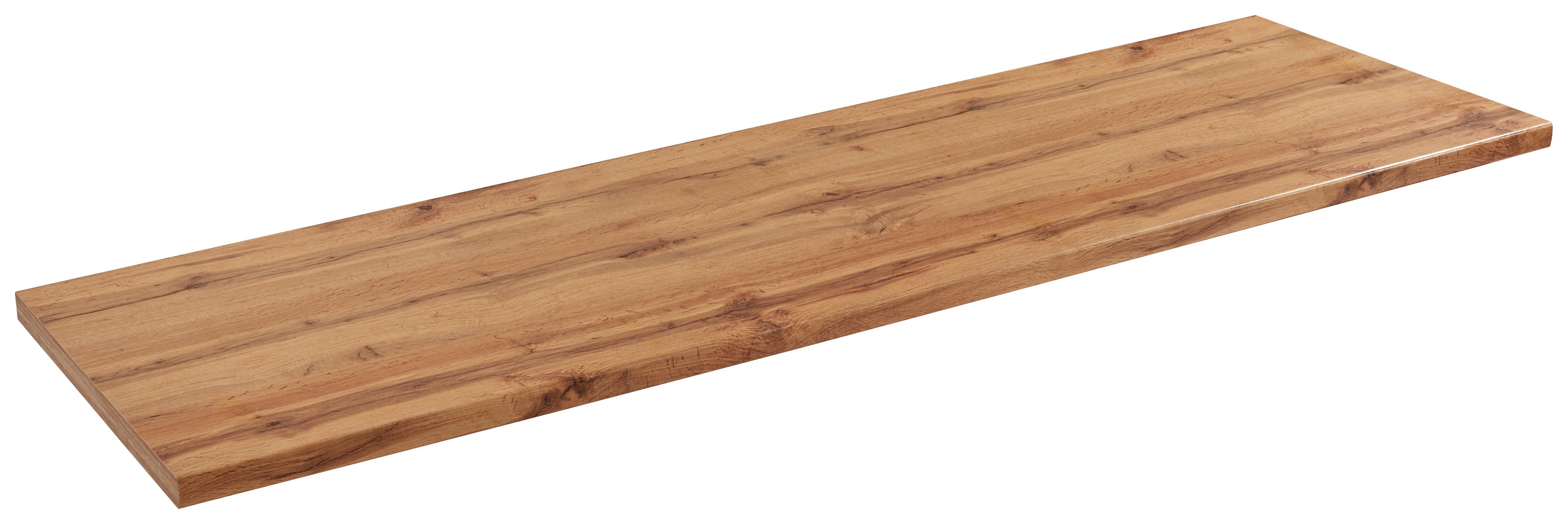 Arbeitsplatte Stella Typ 220 - Eichefarben, Holzwerkstoff (220/3,8/60cm) - Ombra