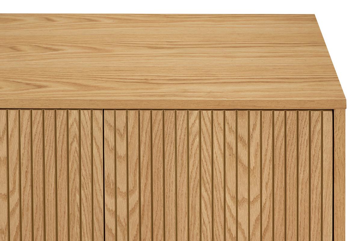 Kommode Schwarz, Eiche Dekor B: 80cm - Eichefarben/Schwarz, Design, Holz/Holzwerkstoff (80/110/40cm) - Livetastic