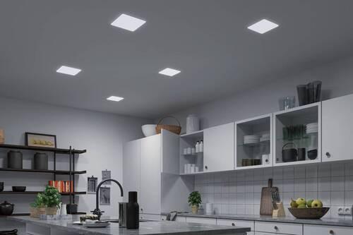 LED-Paneel L: 18,5 cm dimmbar - Weiß, Design, Kunststoff (18,5/18,5cm) - Paulmann