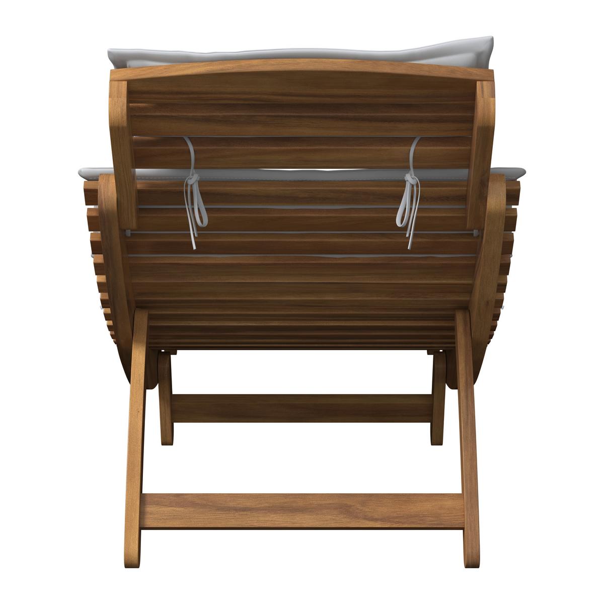 ZÁHRADNÉ LEŽADLO NATALIE - béžová, Natur, drevo/textil (180/62/54cm) - Mömax