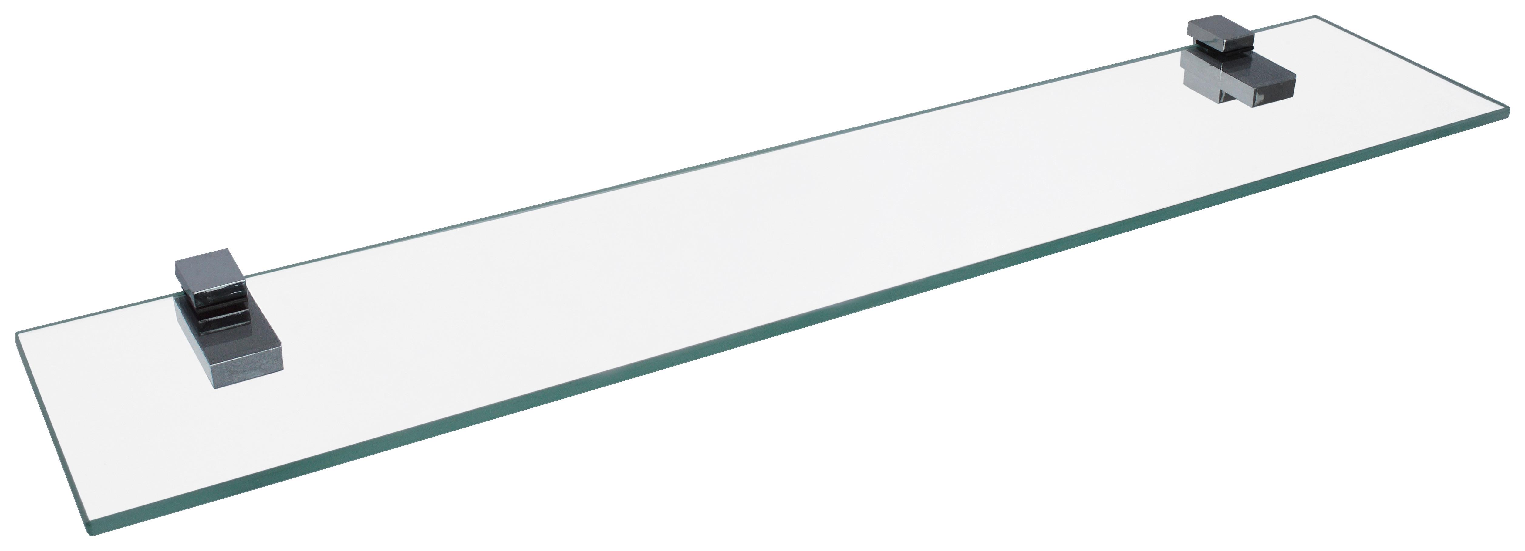 Glasablage Bath 2 B: 60 Cm, Transparent - Transparent, Basics, Glas (60/12cm) - MID.YOU
